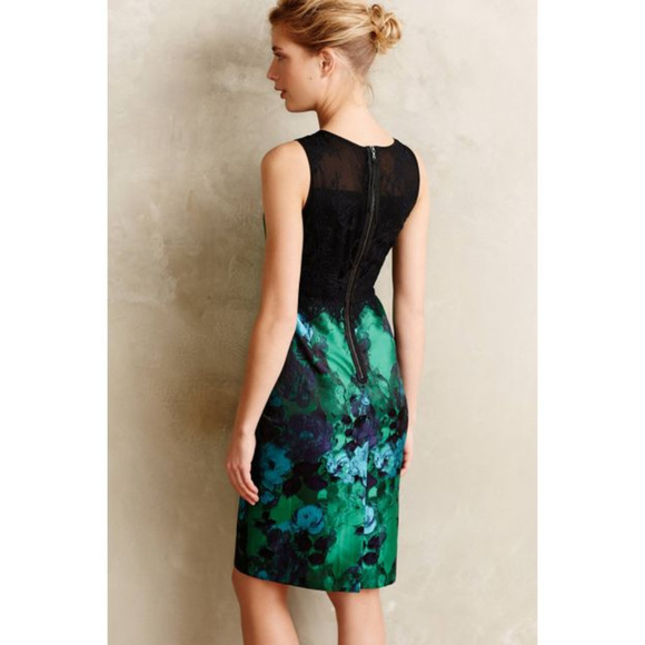 Anthropologie Leifsdottir Floral Lace Sheath Dress - Picture 3 of 6